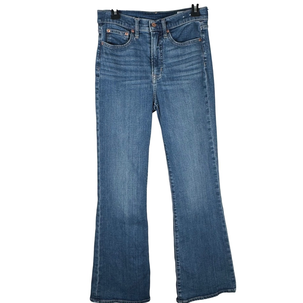 Gap 70s Flare High Rise Jeans Womens 27 4R Medium Wash Blue Denim Pants